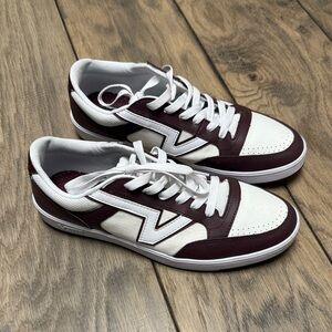 Like new, Vans Stylish Brown and White Men's Sneakers